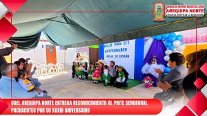 𝐔𝐆𝐄𝐋 𝐀𝐑𝐄𝐐𝐔𝐈𝐏𝐀 𝐍𝐎𝐑𝐓𝐄 𝐄𝐍𝐓𝐑𝐄𝐆𝐀 𝐑𝐄𝐂𝐎𝐍𝐎𝐂𝐈𝐌𝐈𝐄𝐍𝐓𝐎 𝐀𝐋 𝐏𝐑𝐈𝐓𝐄 𝐒𝐄𝐌𝐈𝐑𝐔𝐑𝐀𝐋 𝐏𝐀𝐂𝐇𝐀𝐂𝐔𝐓𝐄𝐂 𝐏𝐎𝐑 𝐒𝐔 𝐗𝐗𝐗𝐈𝐈𝐈 𝐀𝐍𝐈𝐕𝐄𝐑𝐒𝐀𝐑𝐈𝐎